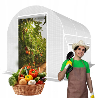 Fóliovník - Záhradný tunel 3x2 Greenhouse Greengrocer Foliak 6 m2 biely UV-4