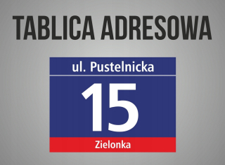 Domov Adresa Tabuľka reflexného domu číslo 30x40