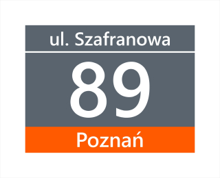 Tabuľa adresná doska číslo domu 30x40