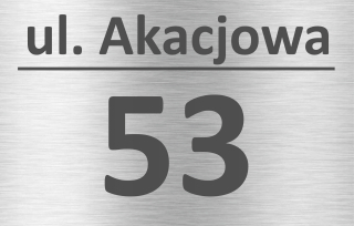 Dibond číslo 0 x 30 cm
