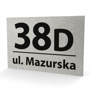 Adresný štítok číslo domu 25x16