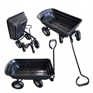Záhradný vozík - Wheelbarrow, 3in1 75L prepravný nákladný automobil