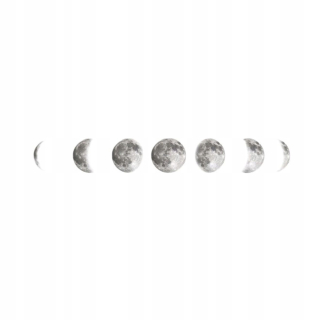 Dekorácia do záhrady - Tapeta Moon fázové dekorácie steny