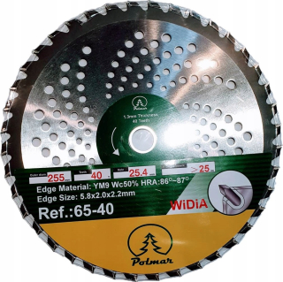 Rezací disk pre spaľovaciu kosu 65-40 Widia 255 mm