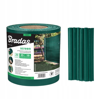 Pletivo, sieť - Panelová páska na oplotenie 19cm x 35m ZELENÁ