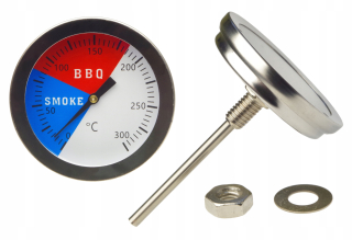 Záhradná udiareň - Analógový teplomer pre grilovací fajčiar max 300 ° C