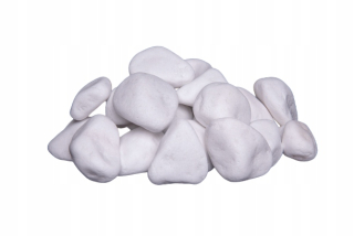Štrk, kamene do záhrady - Thassos White Pebble 4-8 cm 20 kg kamenný vrecko