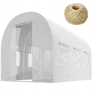 Fóliovník - Záhradný tunel 2x3m (6M2) Biele plonos