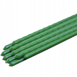 Oporná tyč pre rastliny - Záhradný stĺp pre rastliny oceľ potiahnutý bradas 180 cm x 1,1 mm 10 ks.
