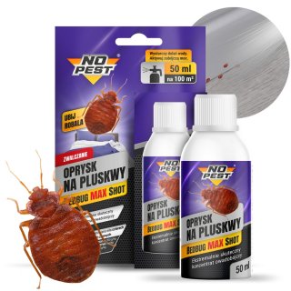 Repelent proti hmyzu - Ultra silná príprava na postrek na posteľné chyby Žiadny škodca Shot 50 ml 4in1