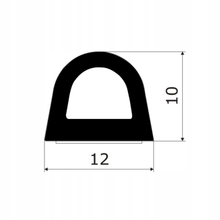 Samostatne tesnenie dverí 12x10 d 10m