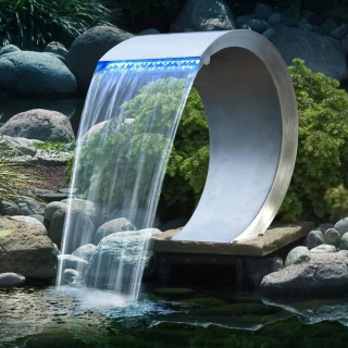 Vodopád Ubbink mamba s osvetlením LED, oceľ nie