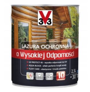 Laky, farby na záhradný nábytok - V33 VYSOKOODOLNÁ ŠKVRNA 2,5L ČEREŠŇA