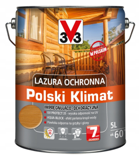 Laky, farby na záhradný nábytok - V33 impregnačná lazúra Škandinávska borovica 5L