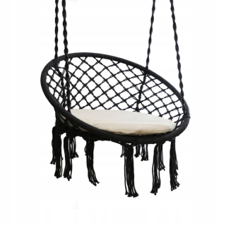 Závesné hojdacie kreslo - Verda Garden Black Brazílska hojdačka
