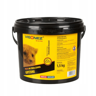 Repelent, plašič  pre zvieratá - VIGONEZ kuny, veľké hlodavce, pasta 1,5kg DIFENACOUM