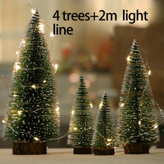 Vinter LED mini zelený vianočný stromček figuríny 4 ks LED