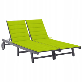Záhradné lehátko - Garden, Brown, 201x139 cm, Rattan PE
