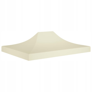 Záhradný stan, pavilon - Vidaxl strecha pre večierok, 4,5 x 3 m, krém, 270 g/m²
