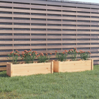 Záhradný box- Vidaxl Garden Pots, 2 ks, 100x31x31 cm, lite