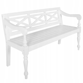 Záhradná lavica, lavička - Vidaxl Batavia Bench, 123 cm, masívne mahagónové drevo