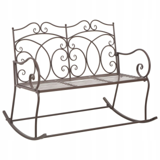 Záhradná lavica, lavička - Vidaxl Garden Bench, 104 cm, železo, staroveká BR
