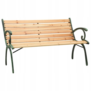Záhradná lavica, lavička - Záhradná lavica so záhradou Saska 127x52x73cm