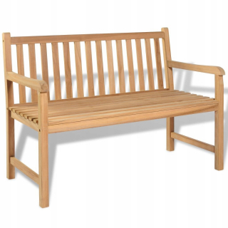 Záhradná lavica, lavička - Vidaxl záhradná lavica, 120 cm, teakové drevo