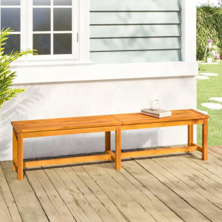 Záhradná lavica, lavička - Vidaxl Garden Bench, 180x35x45 cm, masívne drevo a