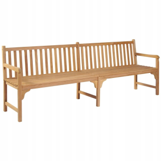 Záhradná lavica, lavička - Vidaxl záhradná lavica, 228 cm, masívne drevené drevo