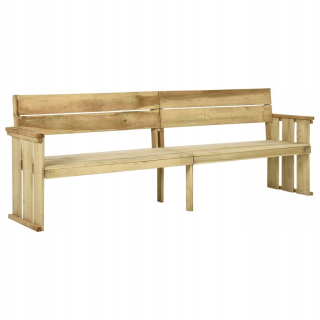 Záhradná lavica, lavička - Vidaxl Garden Bench, 233 cm, impregnované drevo