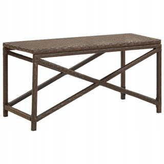 Záhradná lavica, lavička - Vidaxl Garden Bench, 80 cm, polystanowa, hnedá