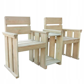Záhradná lavica, lavička - Vidaxl Garden Lavička pre 2 osoby, 150 cm, Impregnno