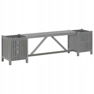 Záhradná lavica, lavička - Vidaxl záhradná lavica s 2 kvetináčmi 150 cm, sólo DR