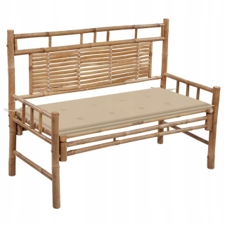 Záhradná lavica, lavička - Vidaxl Garden Stool s paletami s vankúšom,