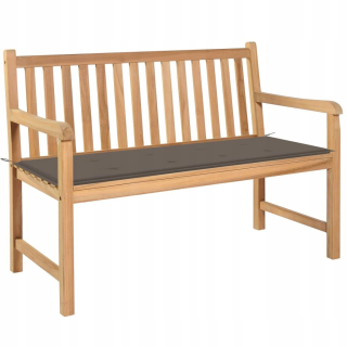 Záhradná lavica, lavička - Záhradná lavica so zeleným vankúšom 240 cm drevom Tex