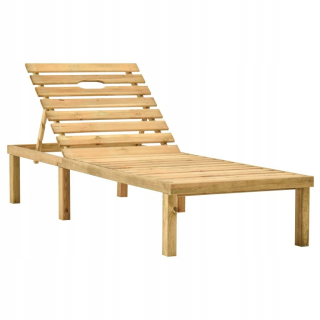 Záhradné lehátko - Vidaxl Garden Deckchair, impregnované borovicové drevo