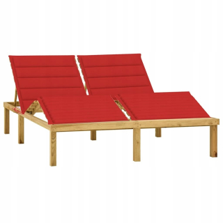 Záhradné lehátko - Bambus terasa Deckchair a plátno