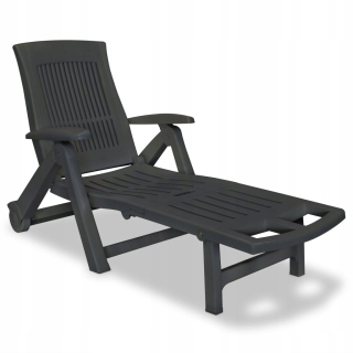 Záhradné lehátko - Daytona Garden Deckchair nastaviteľný ratan grafit
