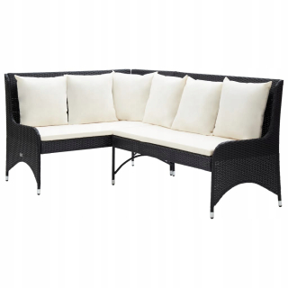 Záhradná lavica, lavička - Vidaxl Garden Corner Sofas, 2 ks, Rattan PE, C