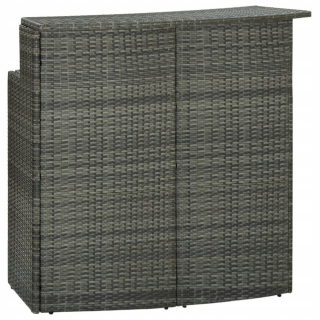 Záhradný stôl, stolík - Vidaxl Garden Bar Table, Grey, 120x55x110 C