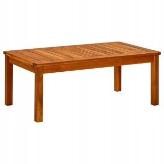 Záhradný stôl, stolík - Vidaxl Garden Table, 150x90x75 cm, sklo a ratan