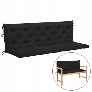 Vankúš na záhradný nábytok - Vidaxl Swing vankúš, čierny, 180 cm, tkané