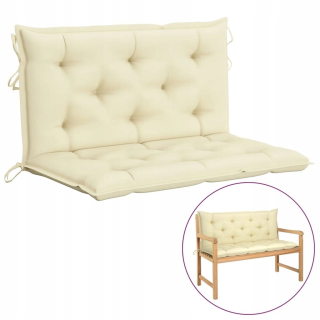 Vankúš na záhradný nábytok - Vidaxl Swing vankúš, krém, 100 cm, tkanina