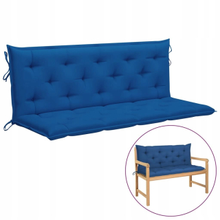 Vankúš na záhradný nábytok - Vidaxl Swing vankúš, modrá, 150 cm, tk