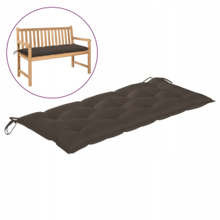 Vankúš na záhradný nábytok - Vidaxl Garden Lavič vankúš, taupe farba, 12