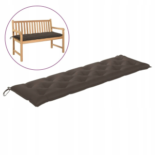 Vankúš na záhradný nábytok - Vidaxl Garden Bench, Taupe, 180x50x7