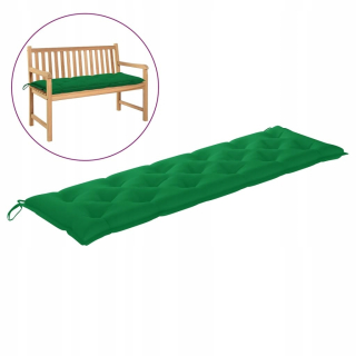 Vankúš na záhradný nábytok - Vidaxl Garden Bench, Green, vankúš 180x50