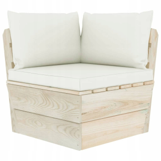 Vankúš na záhradný nábytok - Vankúše Vidaxl SofA vankúšiky z paliet, 3 ks, biele, CT