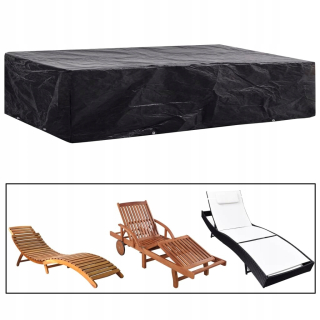 Kryt na záhradný nábytok - Vidaxl Garden Deckchair Cover, 8 bodov, 218 x
